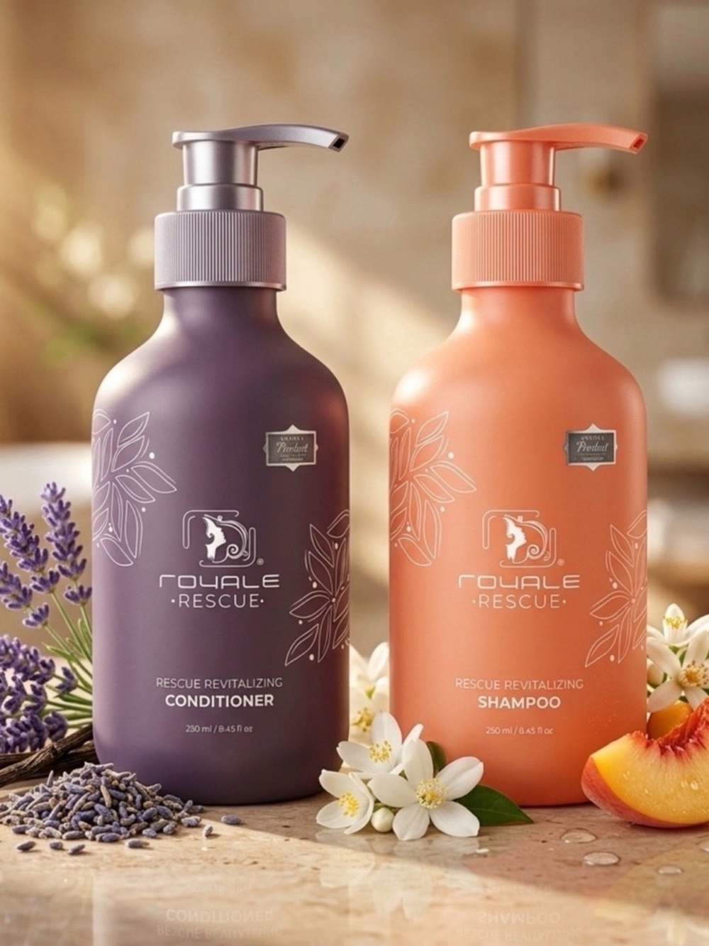 Royale Rescue Professional Revitalizing Shampoo & Conditioner ~ Retail $150